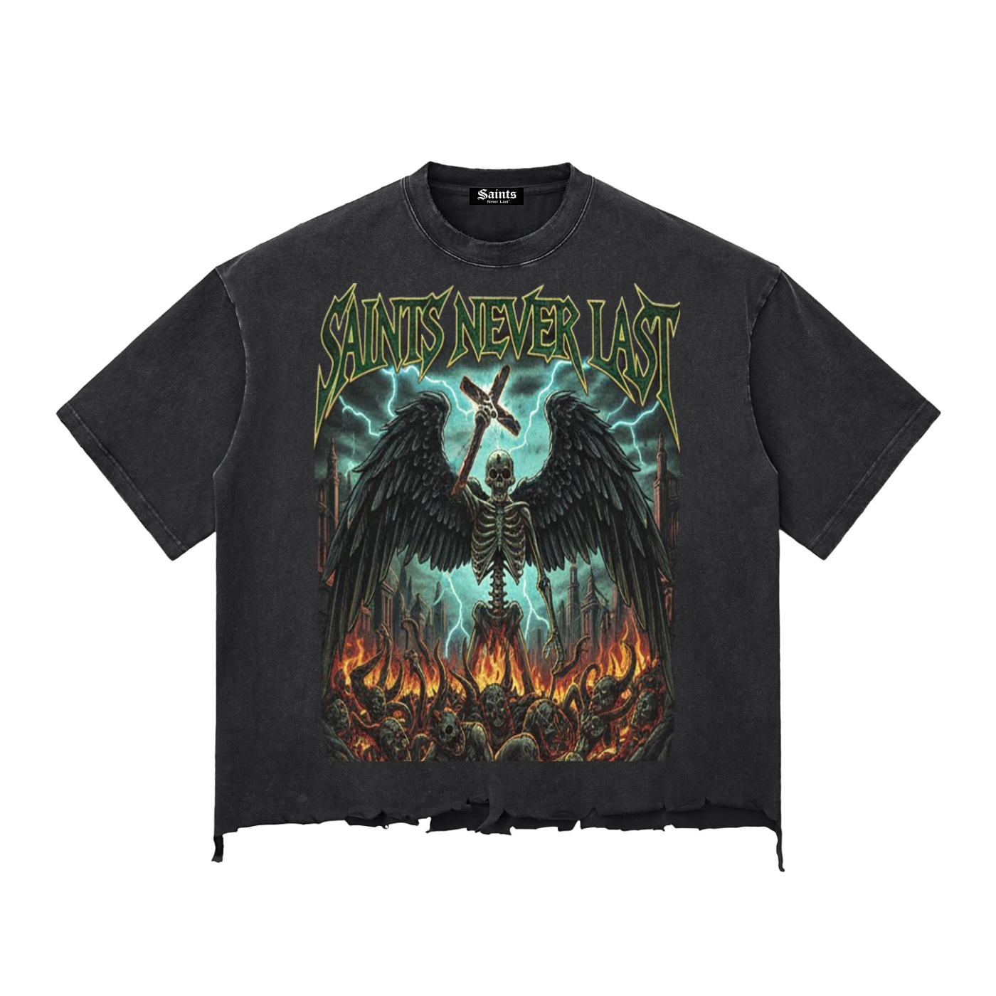 Snow Wash Soul Survivor Boxy Tee